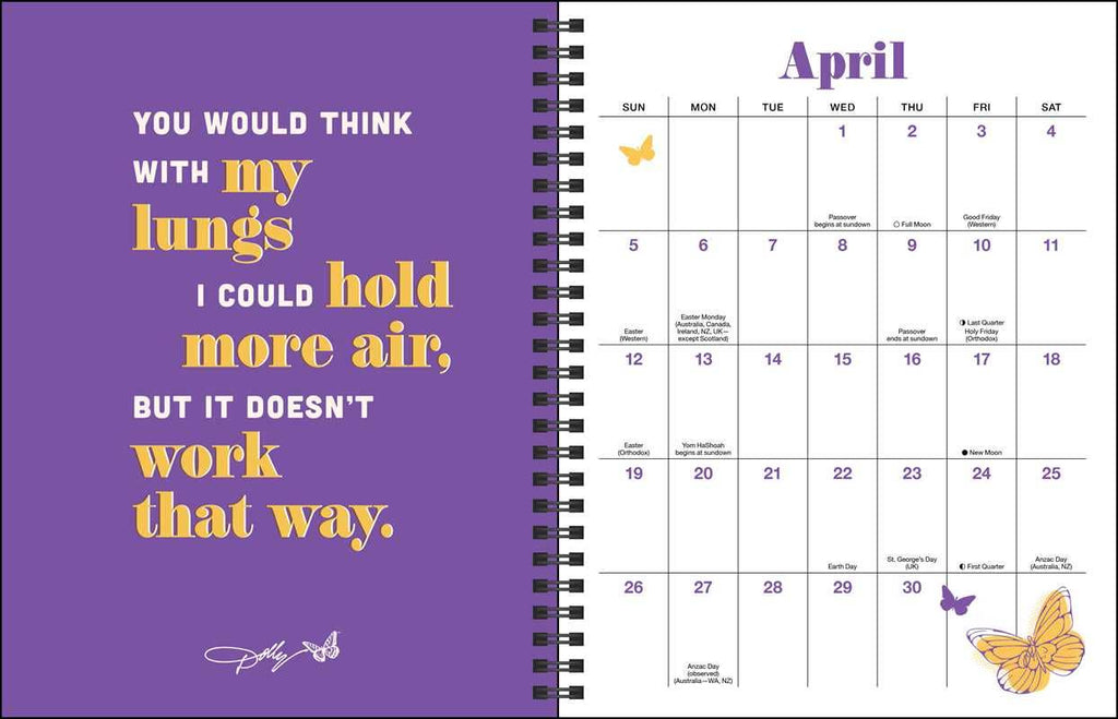 Dollyisms: Dolly Parton's 12-Month 2026 Softcover Monthly/Weekly Planner Calenda by Andrews McMeel Publishing