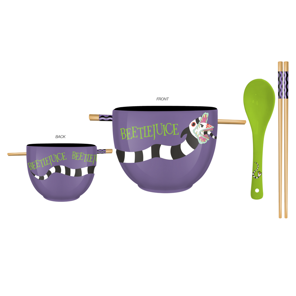Beetlejuice Sandworm Breakthrough 20oz Ceramic Ramen Bowl