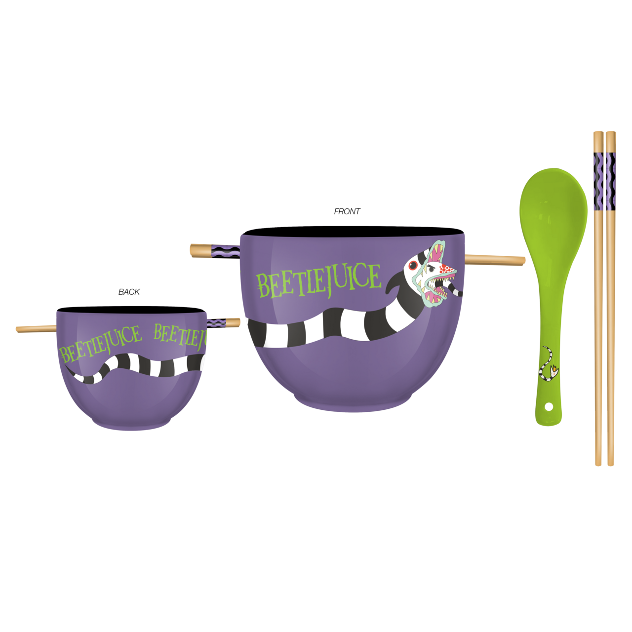 Beetlejuice Sandworm Breakthrough 20oz Ceramic Ramen Bowl