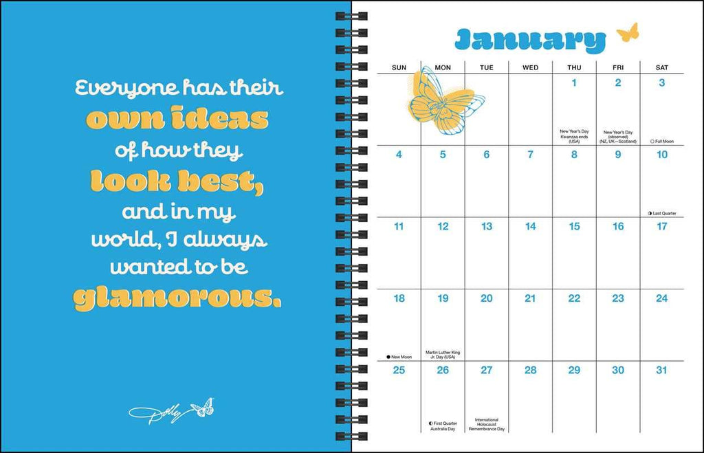 Dollyisms: Dolly Parton's 12-Month 2026 Softcover Monthly/Weekly Planner Calenda by Andrews McMeel Publishing