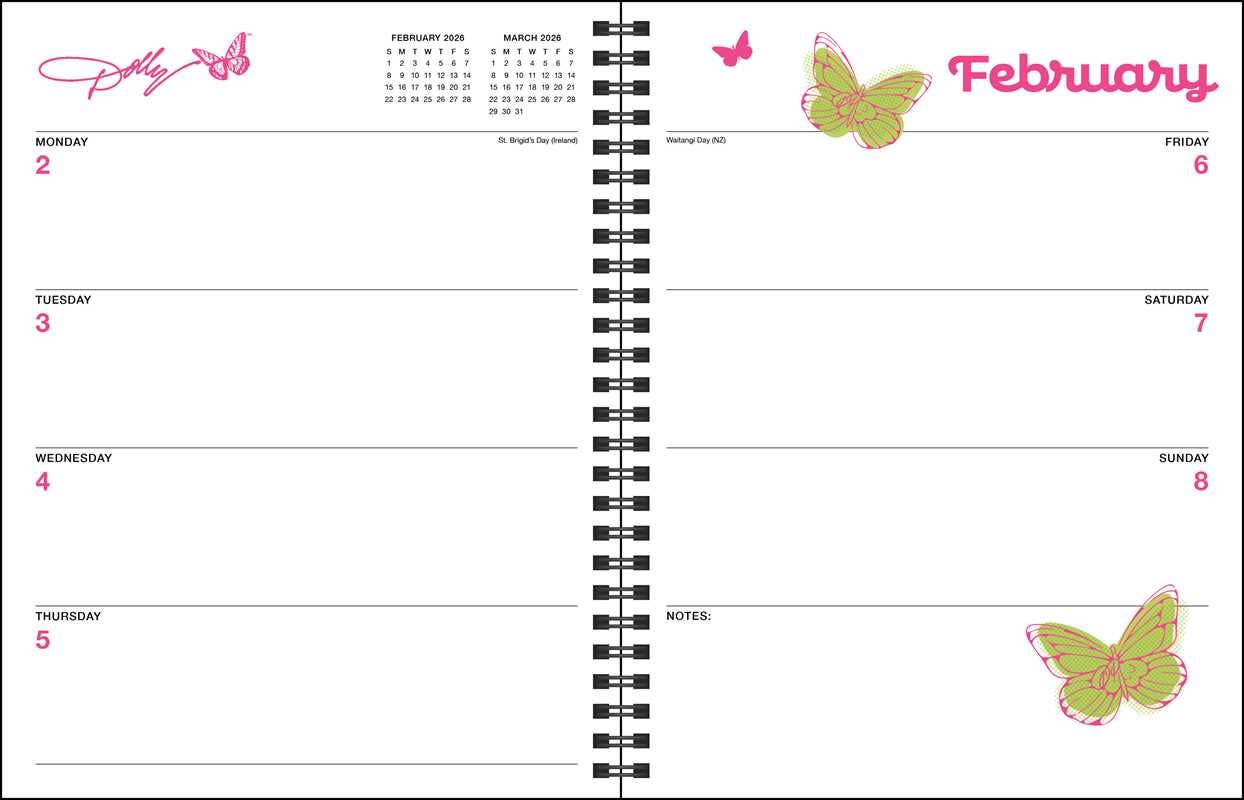 Dollyisms: Dolly Parton's 12-Month 2026 Softcover Monthly/Weekly Planner Calenda by Andrews McMeel Publishing
