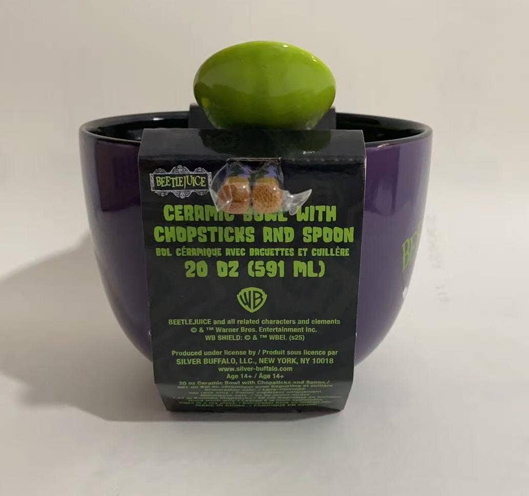 Beetlejuice Sandworm Breakthrough 20oz Ceramic Ramen Bowl