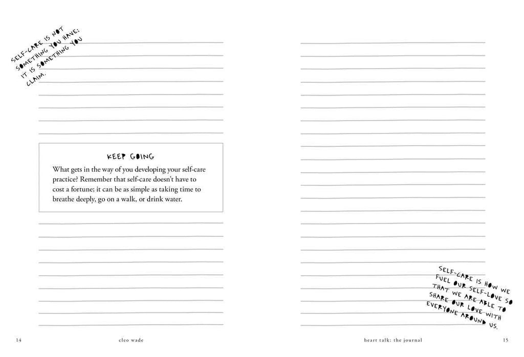 Heart Talk: The Journal by Cleo Wade