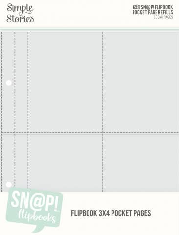 3x4 Pack Refils 6X8 SN@P! Flipbook Pages