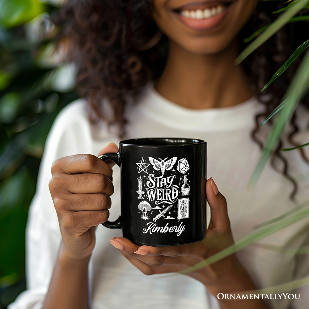 Stay Weird Witchy Vibes Gift Mug, Mystical Halloween Gift