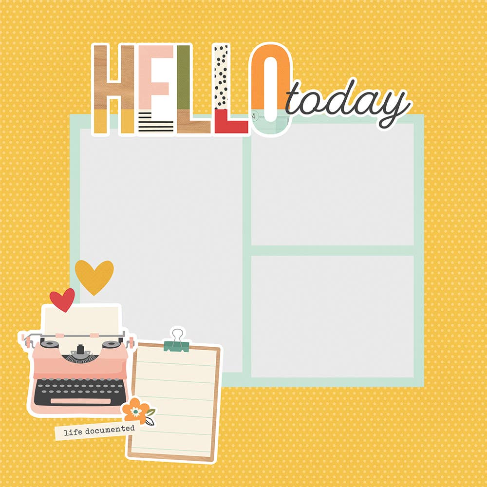 Simple Pages Page Pieces - Hello Today