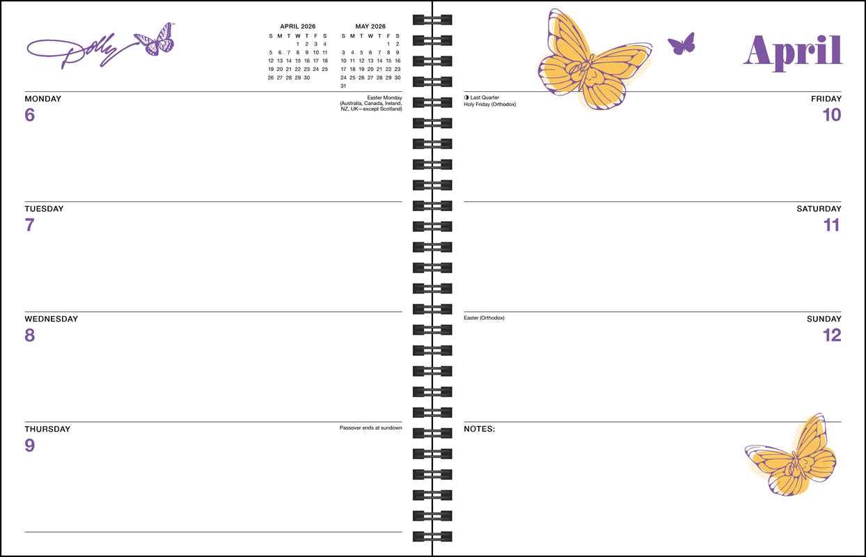 Dollyisms: Dolly Parton's 12-Month 2026 Softcover Monthly/Weekly Planner Calenda by Andrews McMeel Publishing