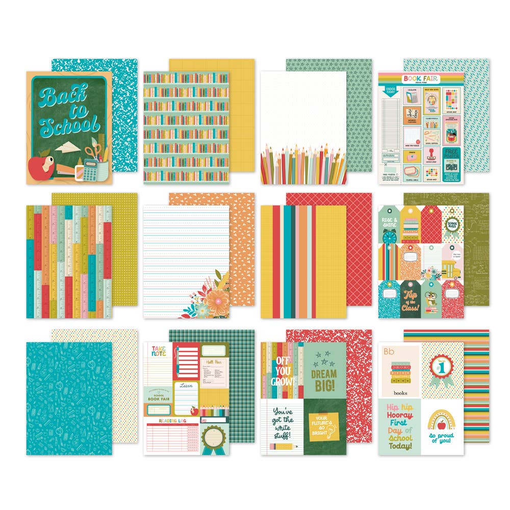 Book Fair 6x8 Pad with Double-Sided Sheets & Card Elements